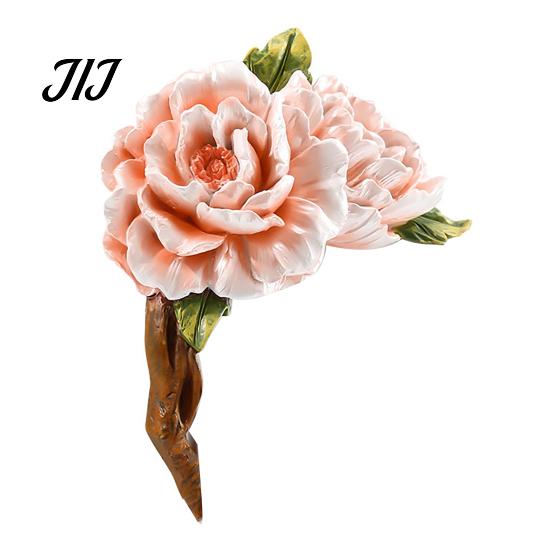 Decorative Light Switch Cover 3D Flower Sticker, Aesthetic Floral Resin Wall Plate Removable Guard Cover, Self Adhesive Art Decor for Home Bedroom