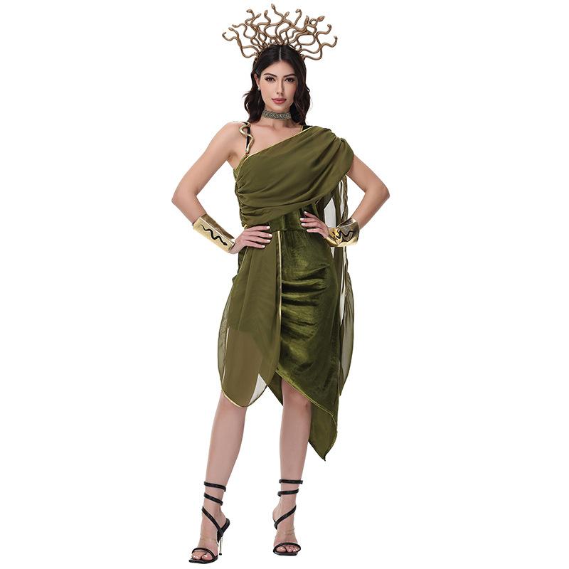 CosplayM-XL Ancient Egyptian Medusa Greek Muse Cleopatra COS costume, Roman performance costume, Halloween costume