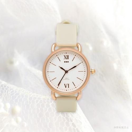 Fieldwork Women's Analog Watch with Silicone Band, Nickel-Free, White, NF Mervy YM090-1