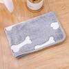 Warm Flannel Pet Blanket for Cats and Dogs Thickened Paw Print Cozy All Season 3 Sizes