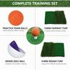 Golf Practice Ball Set Pop Up Chipping Net with Training Mat Indoor Outdoor Golf Training Accessories Gift for Golfers Beginners