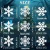 Christmas Window Stickers Snowflake Window Sticker, Snowman Elk Merry Christmas Happy New Year 2026 PVC Window Stickers