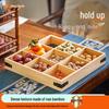 Nine-Compartment Bamboo Serving Tray