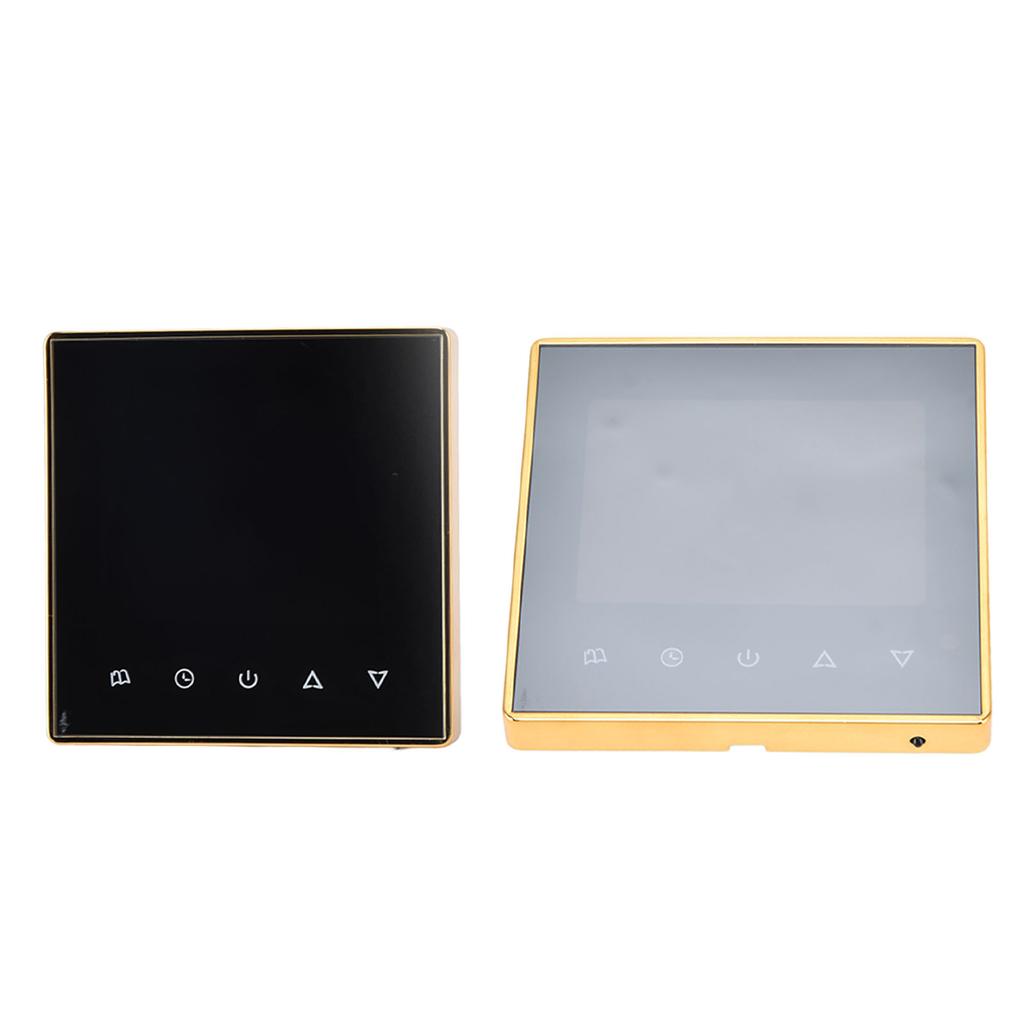 Smart Thermostat Multifunction Programmable Thermostat for Air Conditioner Water Heating Underfloor Heating AC220V Gold