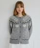 LETTERA Alpaca Wool Nordic Knit Cardigan_Grey