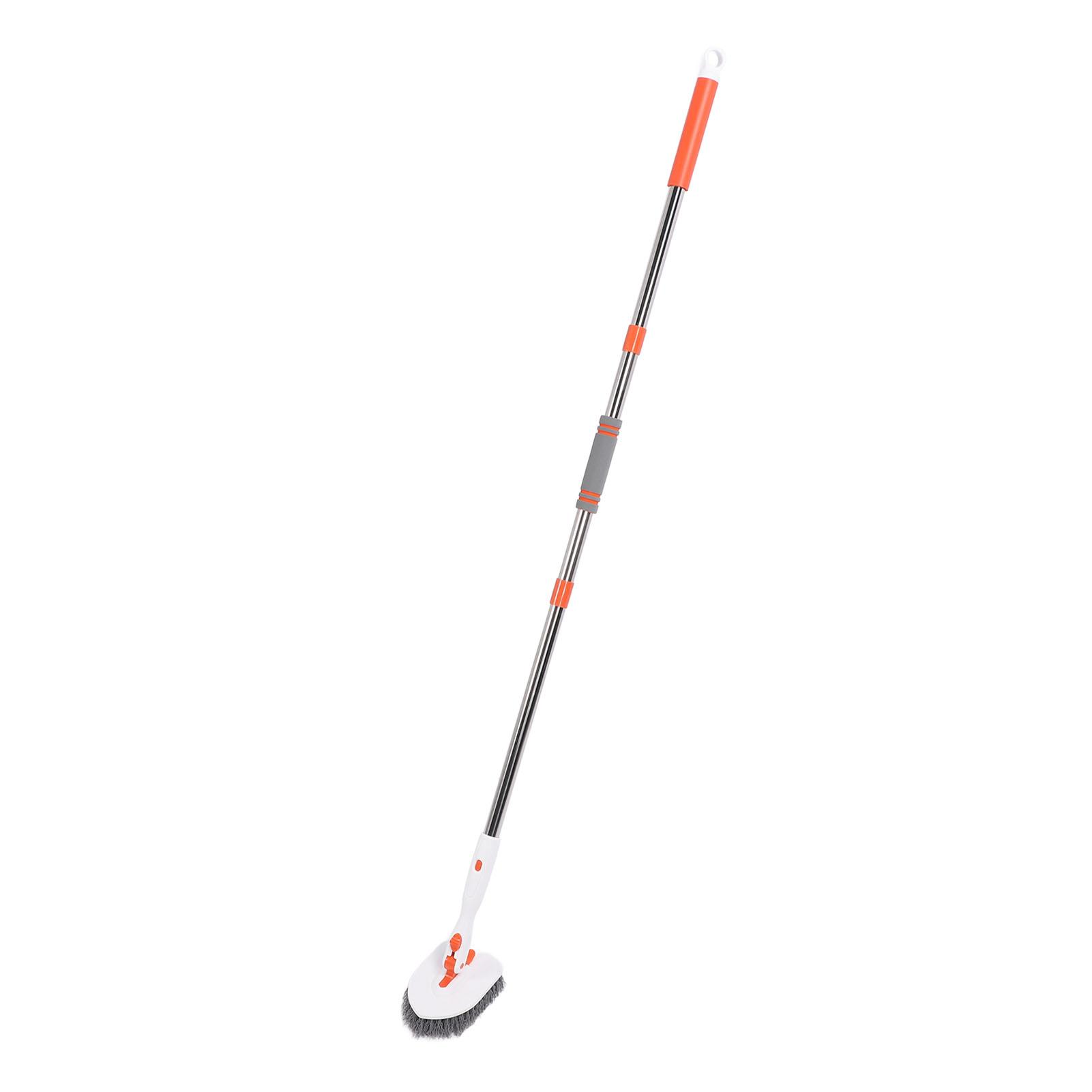 

Щетка-скраб 3 в 1, губка для мытья посуды, длинная ручка, фиксирующаяся головка, не царапающие жесткие щетинки, губка для мытья посуды