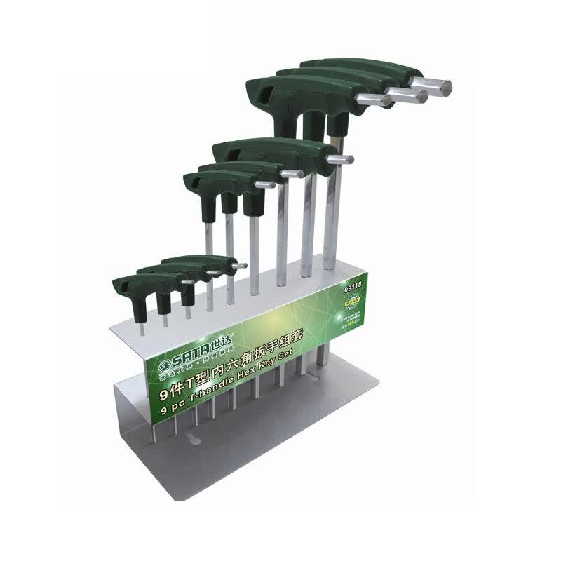 SATA 9-Piece T-Handle Hex Key Set 2-10mm
