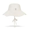 VARZAR VA Curved Stud Big Visor Bucket Hat Cream