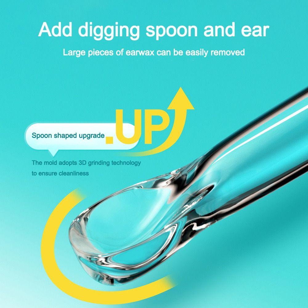 24Pcs/Box Disposable Disposable Ear Swabs Double Head Soft Sticky Ear Digger Ear Cleaner Sticky Earwax Remover Stick