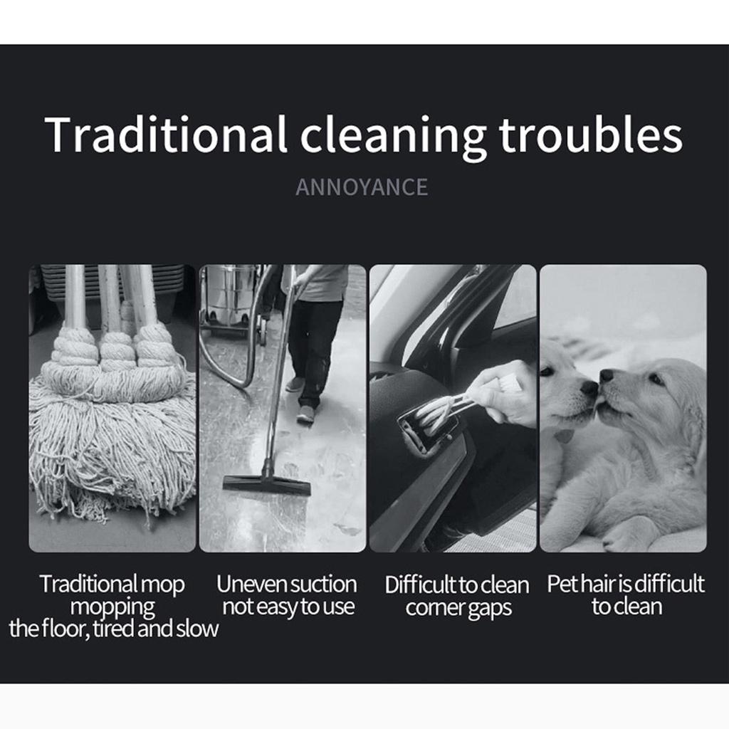 Aspirator stick portabil fără fir 2000W, ușor, cu aspirație puternică, fără fir, pentru casă/mașină, portabil, ucigaș de acarieni de praf