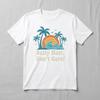 Salty Hair Don't Care T-Shirt - Retro Summer Beach Surf Graphic Tee - Unisex