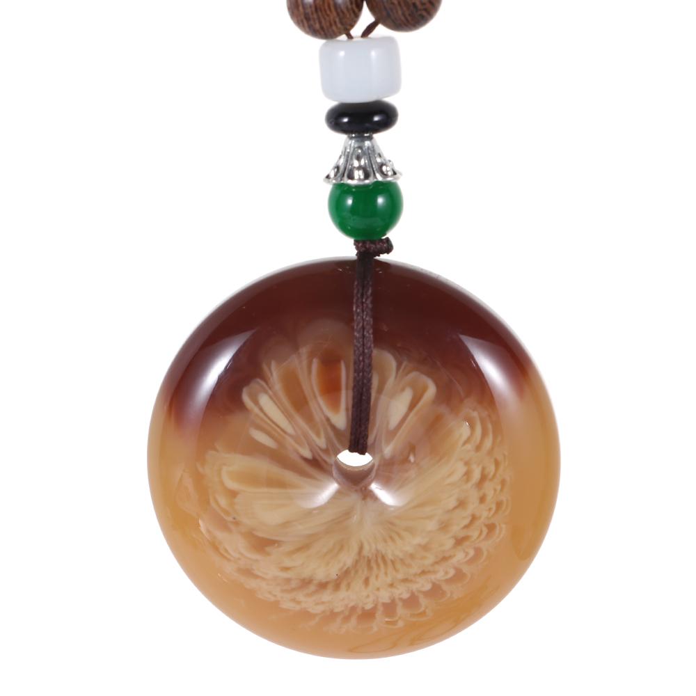 Vintage Ethnisch Schmuck Party Handgefertigt Buddhistische Mala Holzperle Horn Fisch Anhänger Nepal Halskette