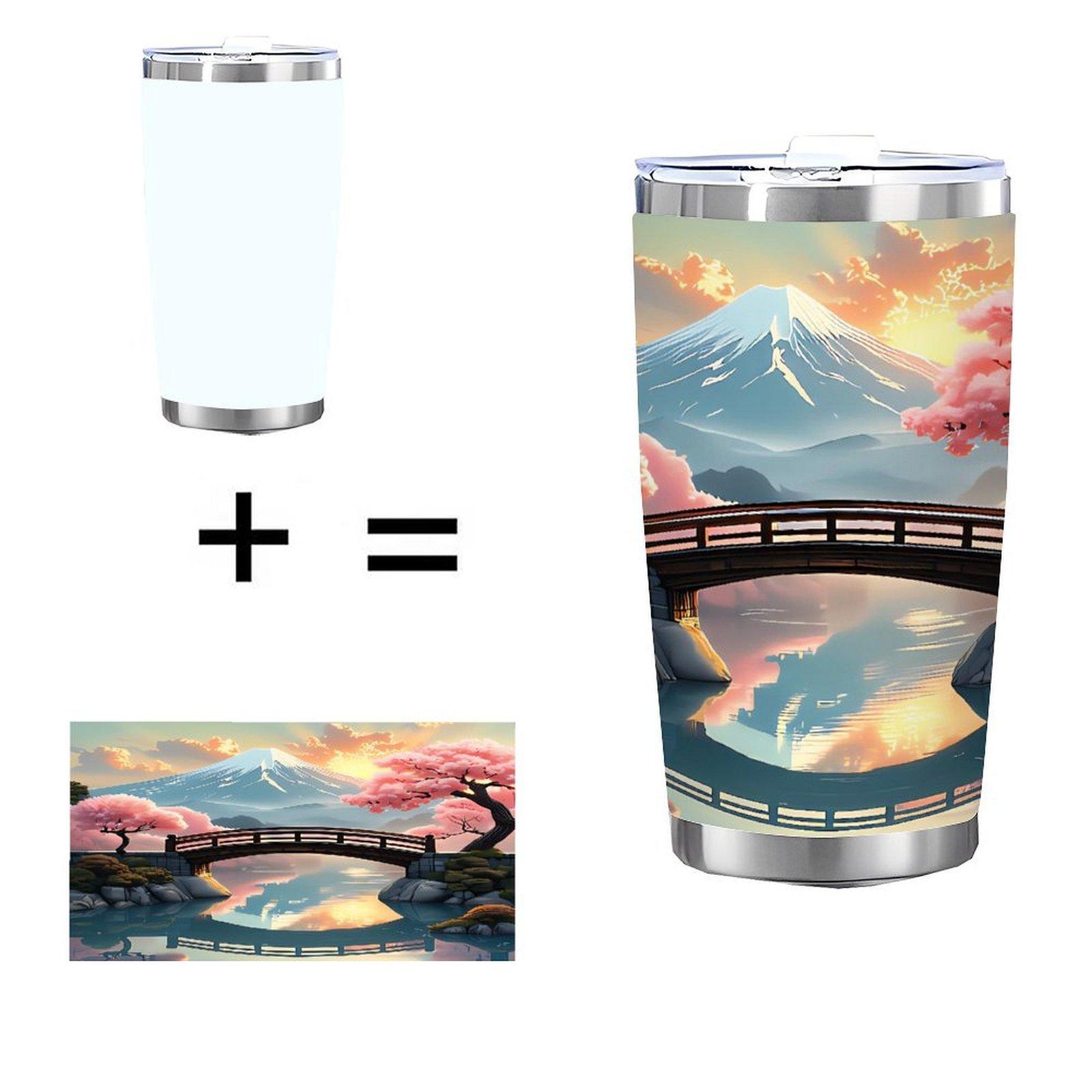 20oz Stainless Steel Tumbler, Double Silver Side, Teflon Coated 20 oz(566.99g) белый