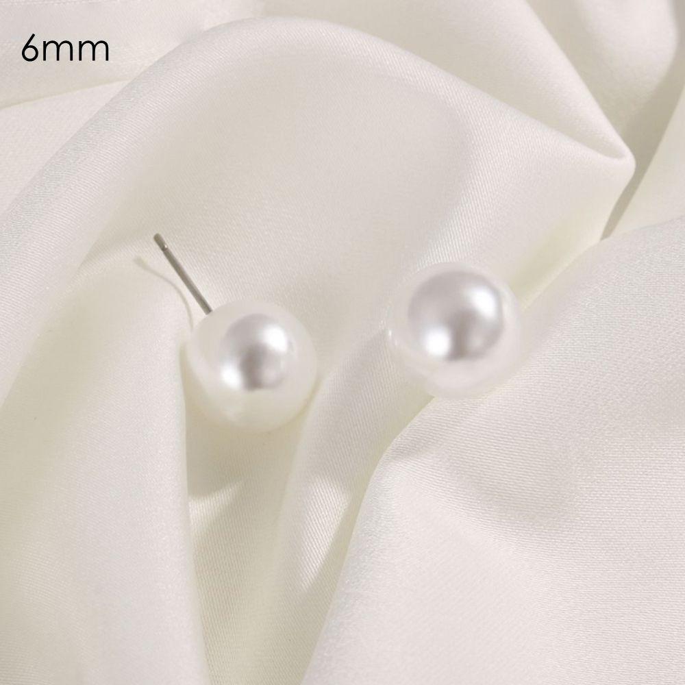 4mm 5mm 6mm 8mm 10mm 12mm Round Ball Earrings Round Shape Ear Stud  Wedding Engagement