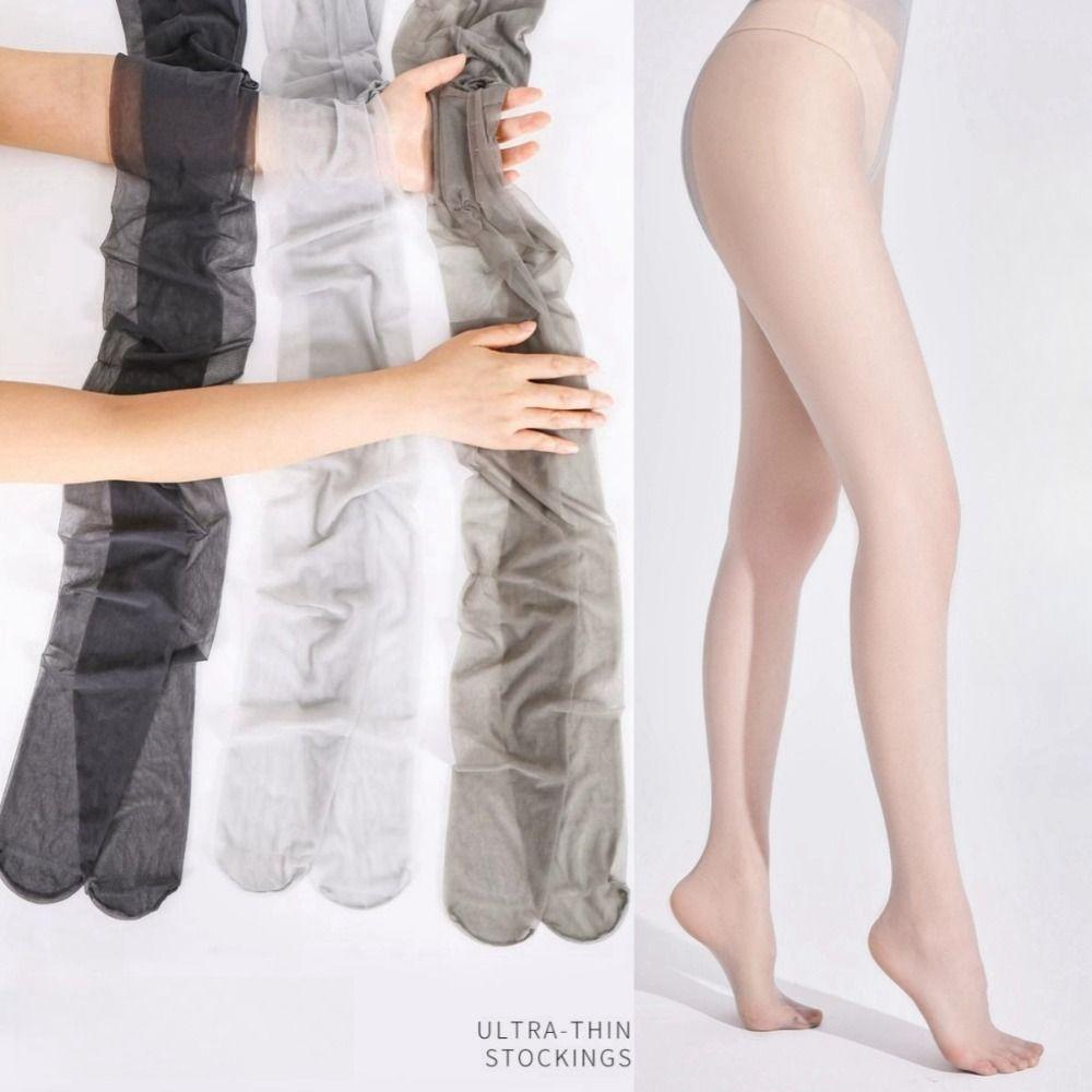 Mesh Grey Pantyhose Solid Color Ultrathin Stockings Simple Silk Stockings  Women