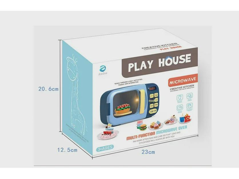 Children's Interactive Microwave Toy - Fun Kitchen Appliance for Play Cooking