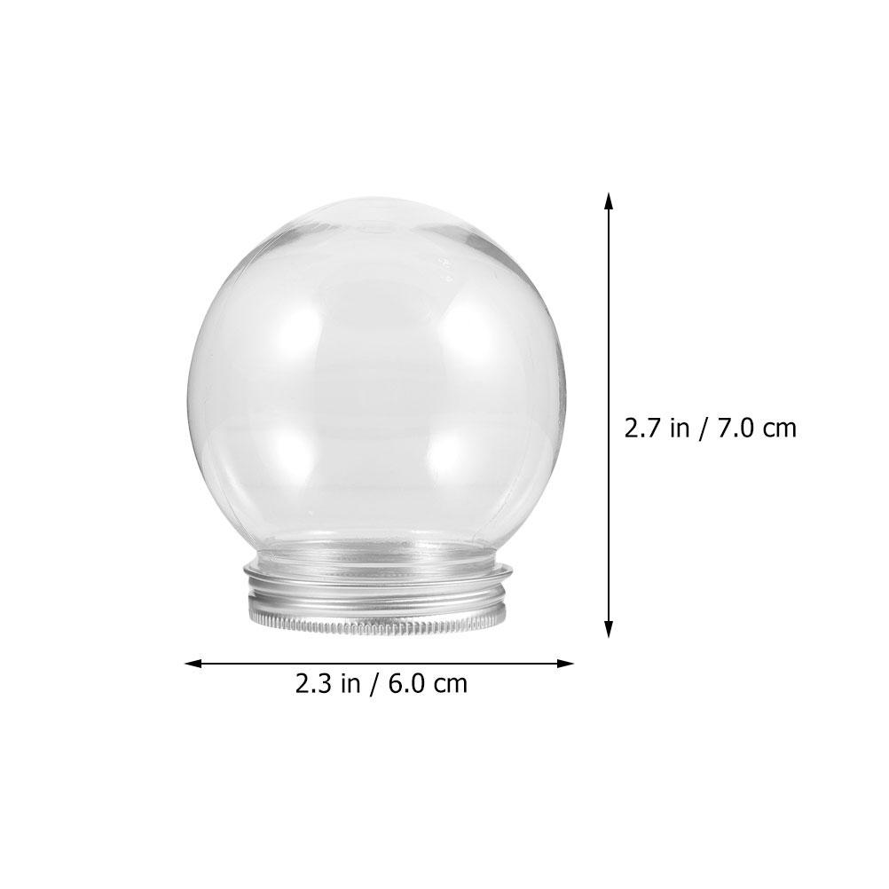Empty Christmas Snow Globe Transparent Water Balloon Globe With Lid Clear Cookie Container Home Storage Empty Multi-Functional