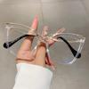 Oversized Cat Eye Eyeglasses Fashion Vintage Blue Light Blocking Eyewear  Trendy Non-prescription Glasses for Women