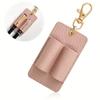 Hanging PU Lanyard Pen Holders Creative Design Keychain Pen Clip Leather Pen Pouch  Office Supplies