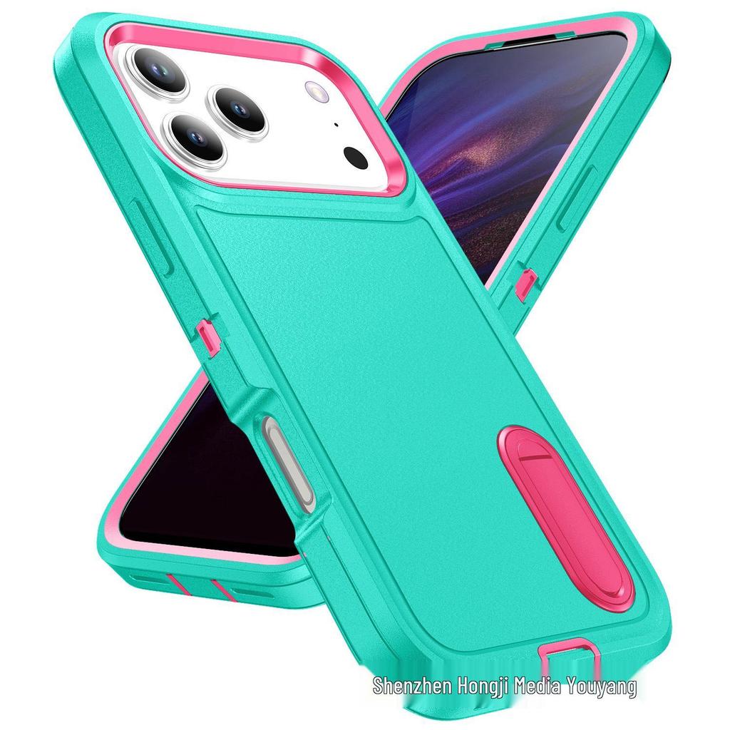 Apple iPhone 17 & Google Pixel 9 Defender Case: Three-Proof, Drop-Proof, Invisible Stand