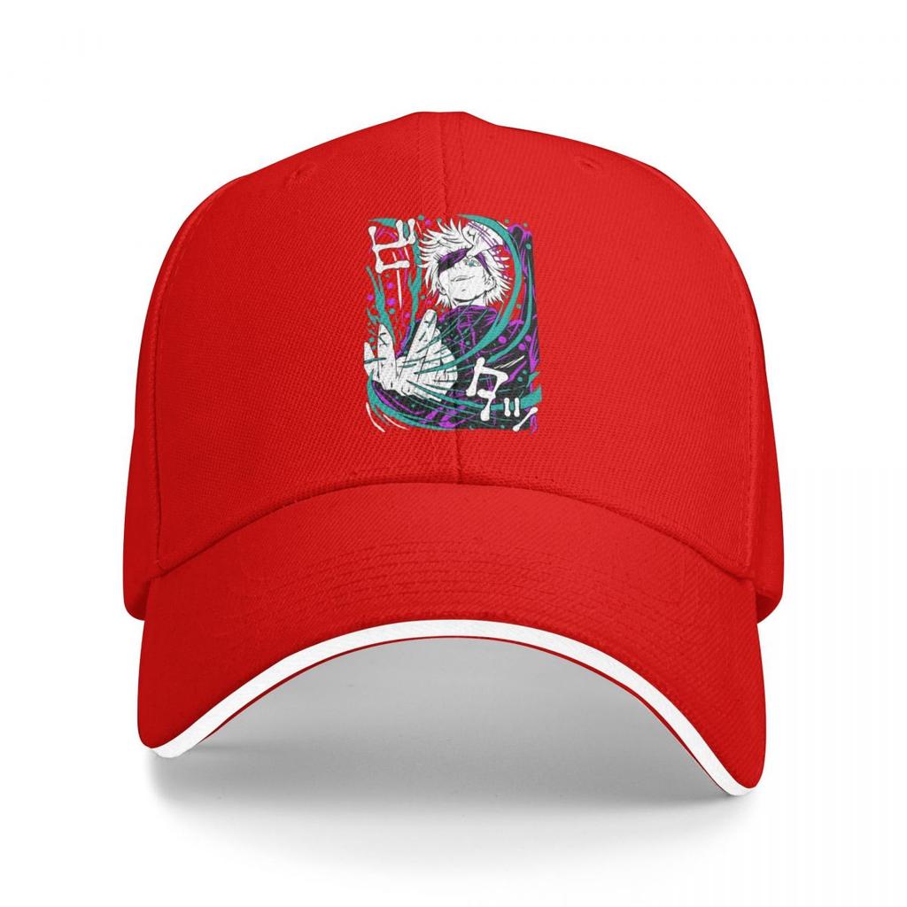 Baseball Caps Anime Jujutsu Kaisen Satoru Gojo Vintage Vintage Casquette Female Male Sport Spring Caps
