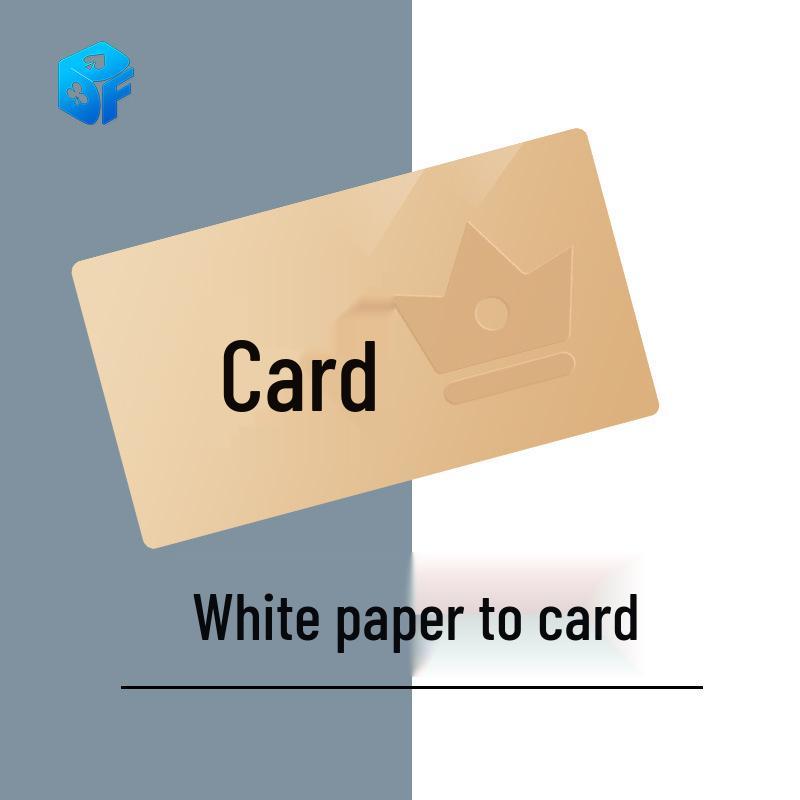 

Magic Props: White Paper to Card Trick by Deng Manzi for Festivals and Events ABC Without Ticket