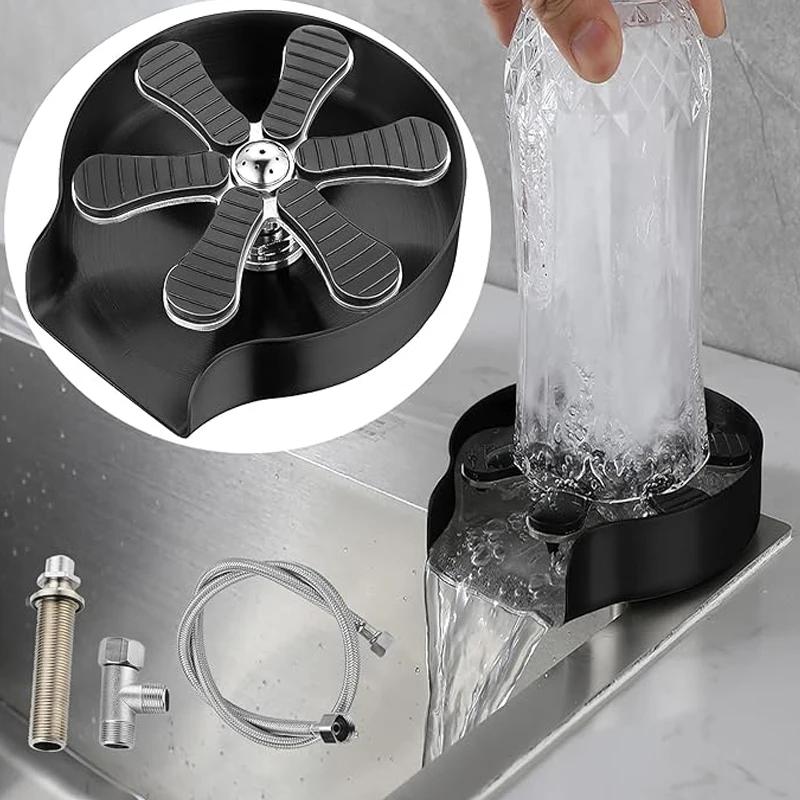 

Faucet Glass Rinser High Pressure Cup Washer For Kitchen Sink Glass Beer Coffee Milk Tea Cup Cleaner Bar Accessories Clean Tool G3/8