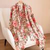 Női téli sál Paisley Print Cashmere Pashmina kendők Hidzsáb kendők és pakolások Női Echarpe sálak Luxus márka