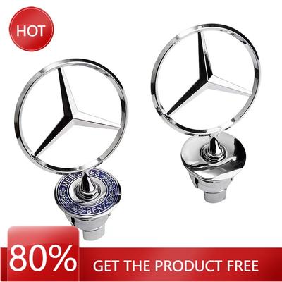 Autoaufkleber Stern Haube Chrom Plakette 44mm Auto Fronthaube Emblem Logo Für Mercedes Benz C E S Klasse W204 W205 W211 W212 W213 W220