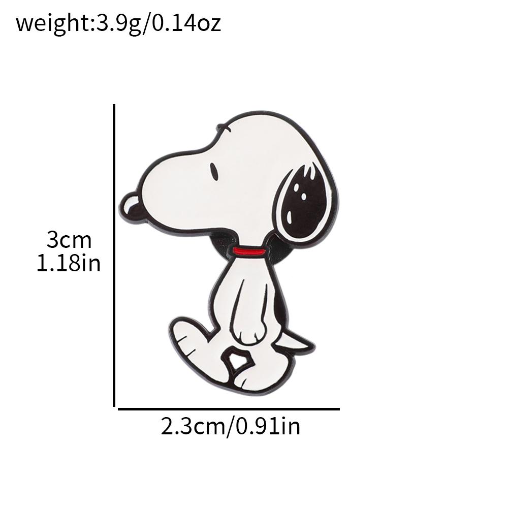 Cute Snoopy & Woodstock Enamel Brooch Pin Cartoon Lapel Badge for Backpack Denim Clothes Decor Ideal Gift for Kids