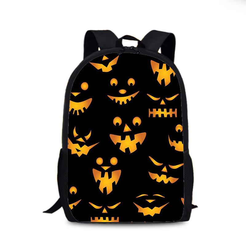 Halloween Fledermaus Kürbis Rucksack Aus Nylonmaterial Für Den Täglichen Gebrauch Und Street Style