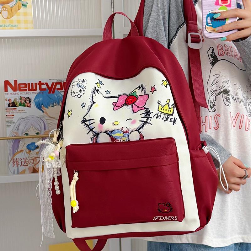 Schoolbag cute kitty cat backpack female 1011 new large capacity pain bag cartoon schoolbag high value cat backpack