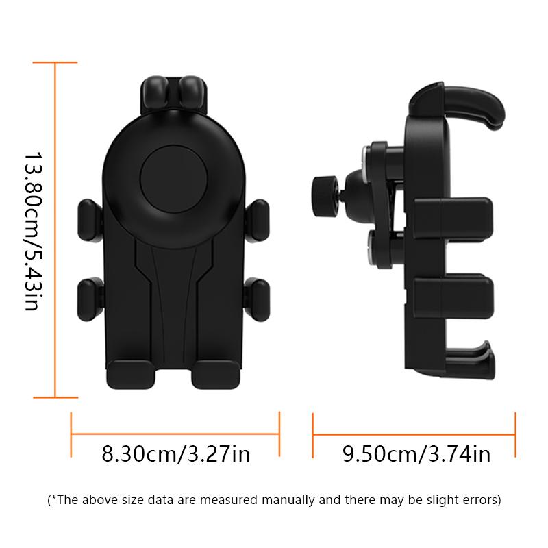 SEAMETAL Motorcycle Cell Phone Holder GPS Shockproof Smartphone Handlebar and Rearview Mirror Mount Airbag Shock Absorber Bracket