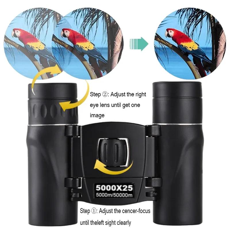 5000x25 50000m Zoom BAK4 HD Telescope Professional Powerful Binoculars Long Range Portable Monocular Optics For Camping Outdoor