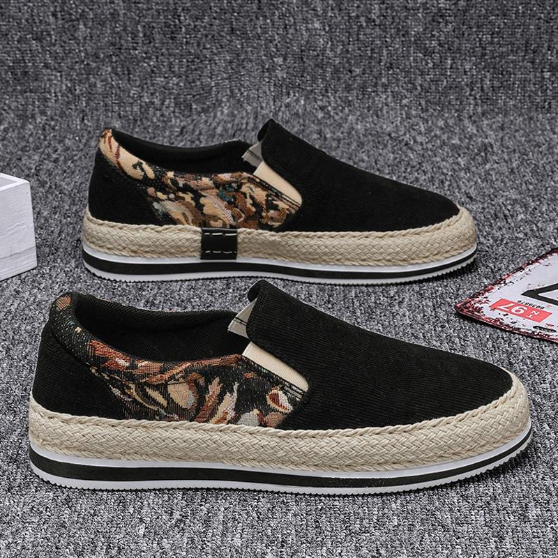 

Тканевая обувь мужская летняя мужская обувь на одной педали старые пекинские туфли рыбака мужская повседневная модная обувь студенты 39