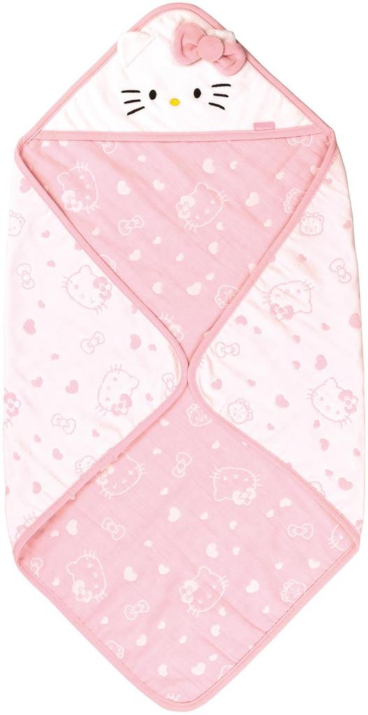 Skater Baby Machine Sanrio Hello BOM1 Swaddle, 70x70cm, Moisturizing, Washable, Kitty,