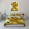 Sunflower Vase Art Print Bedding Duvet Cover Set  (1*Duvet Cover 2*Pillowcases, without duvet insert)