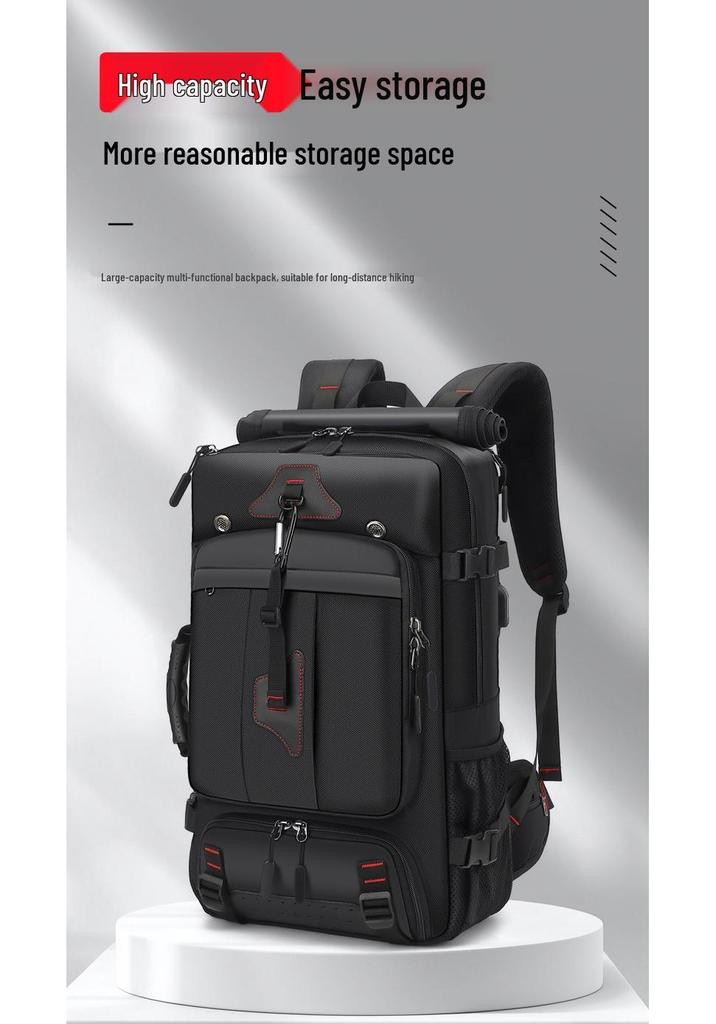 Men's Multi-Functional Travel Backpack - Crossbody, Extra Large, High-End, Mountaineering & School Bag