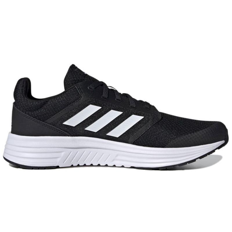 Adidas Galaxy 5 Mesh Breathable Comfortable Wear Resistant Lightweight Low Top Running Shoes Unisex Core Black Cloud White FW5717