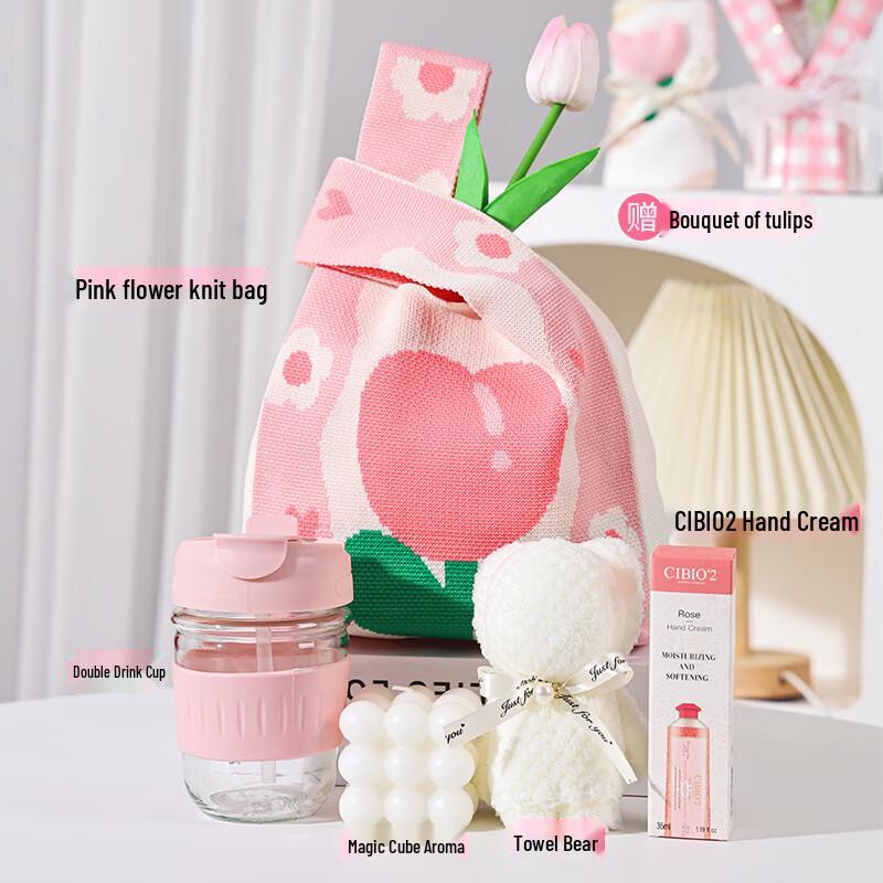 Elegant Celebration Gift Set with Double-Drink Glass Cup