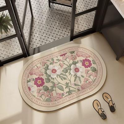 Floor Mat Bedroom Ins Wind Diatom Mud Absorbent Foot Mat Quick Drying Non-slip Floor Mat Toilet Bathroom Door Mat Carpet