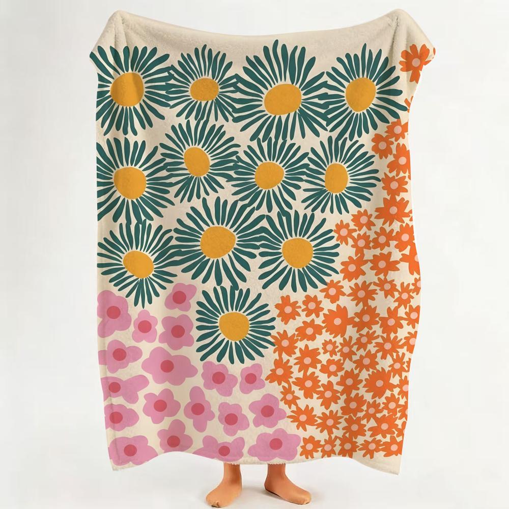 Illustrator L Liv L Lee pattern Throw Flannel Throw Blanket Suitable for Sofa Living Room Bedroom