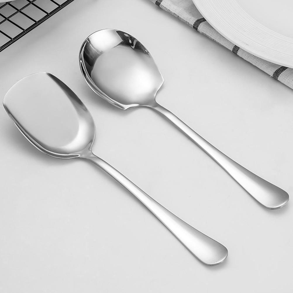 Premium Stainless Steel Large Serving Spoon Serving Spoons for Home Hotel Restaurant Use Scratch Resistant