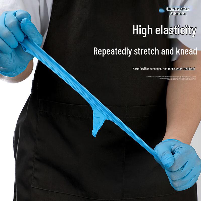 Anbikang Disposable Blue Nitrile Gloves