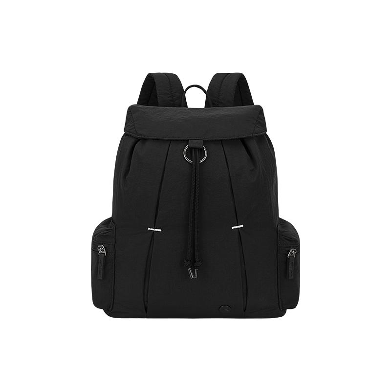 Anta Life Series Minimalist Multifunctional Fabric Backpack Unisex Backpacks Basic-Black 192538157-1 Basic Black,One Size