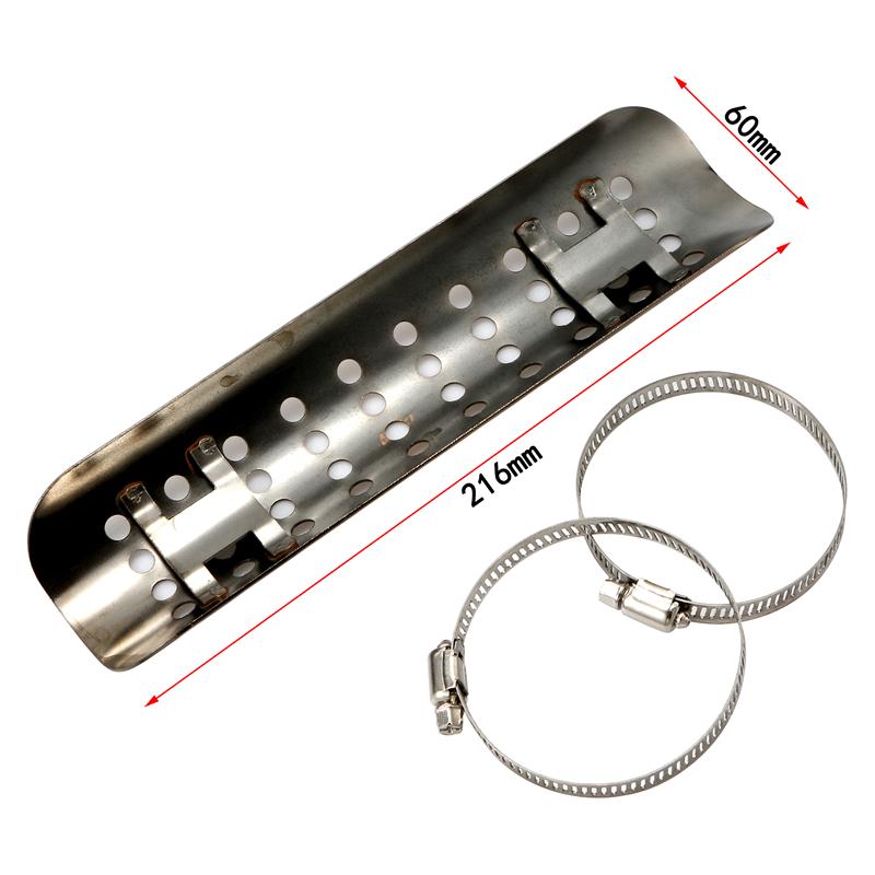 Universal for Harley Custom Chopper Cruiser Road King Softail Motorsykkel Eksosrør Modifikasjon Varmeskjold Anti-skallingsdeksel