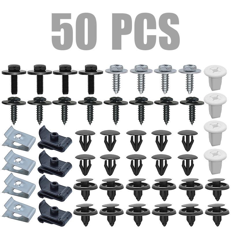 50Pcs Fastener Screw Rivet Engine Cover Clips Underbody Mudguard Shield Screws For Toyota Lexus Under High Quality Car Parts 50pcs