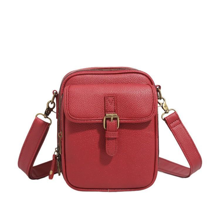 Cross-Border Hot Item Large Capacity Storage Bag Retro Messenger Bag Casual Fashion Unisex Single Shoulder Crossbody Phone Bag