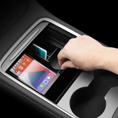 Pentru Tesla Model 3 2022 Model Y 2023 Cutie de depozitare Cotiera centrala Cutie ascunsa Suport pahare Accesorii interioare
