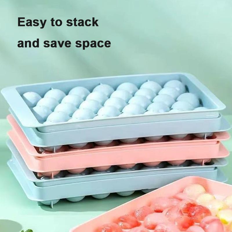 33 Fack Isboll Hockey PP Form Fryst Whiskeyboll Glasspinne Isbitstråg Låda Liten Godispinne Görning Gåvor Köksredskap Tillbehör